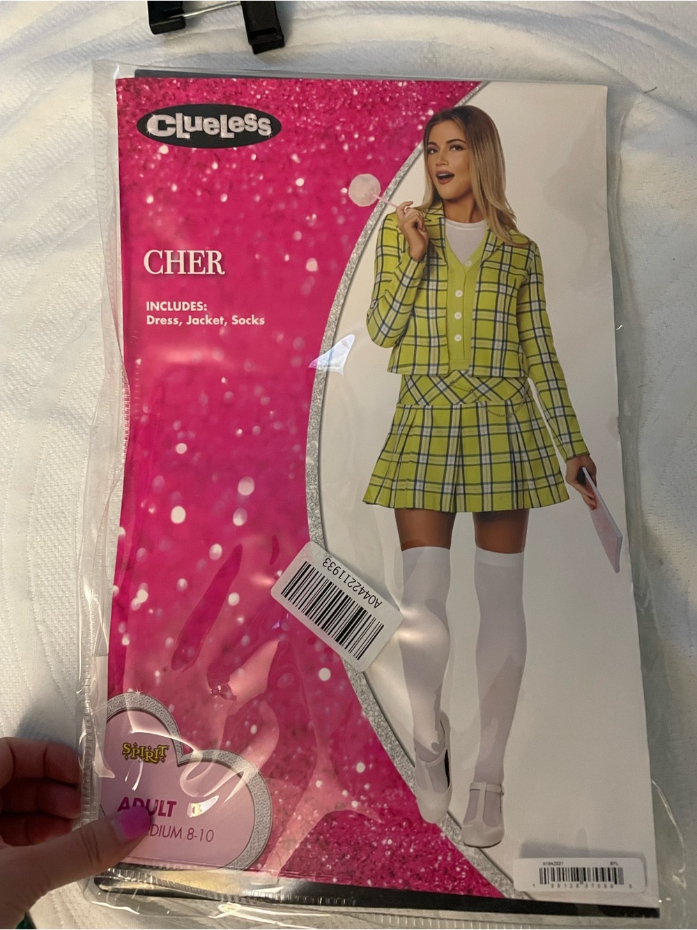 Yellow and black Clueless Cher Horowitz attached sweater skirt dress & blazer